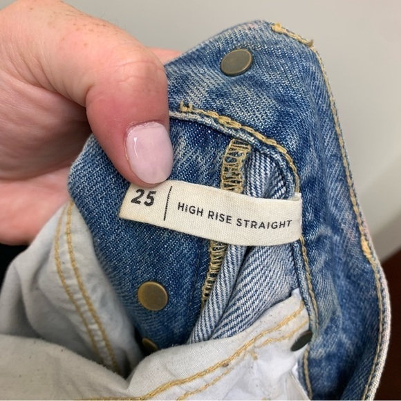 Pacsun Distressed High Rise Straight Jeans - Picture 12 of 12